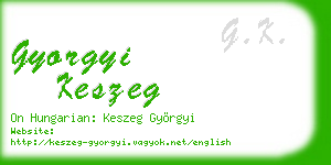 gyorgyi keszeg business card